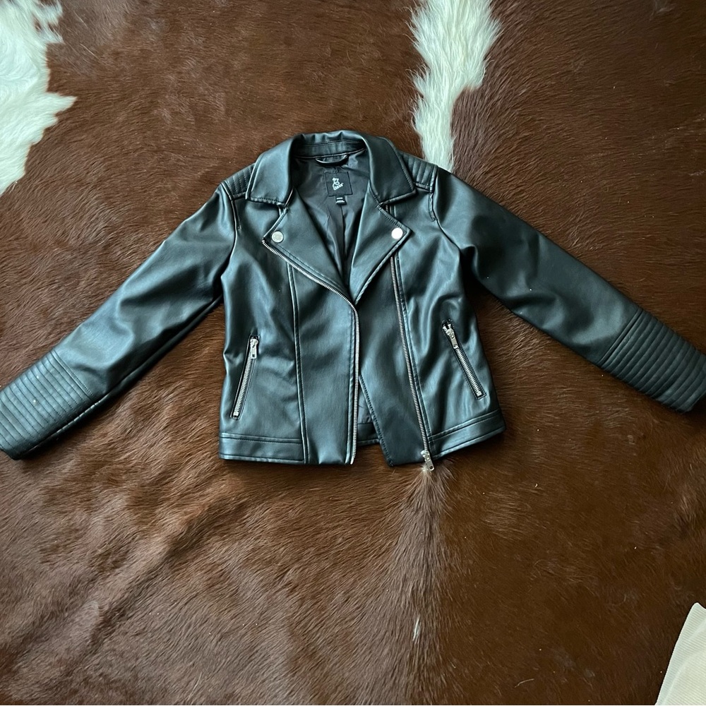 Girls faux leather jacket